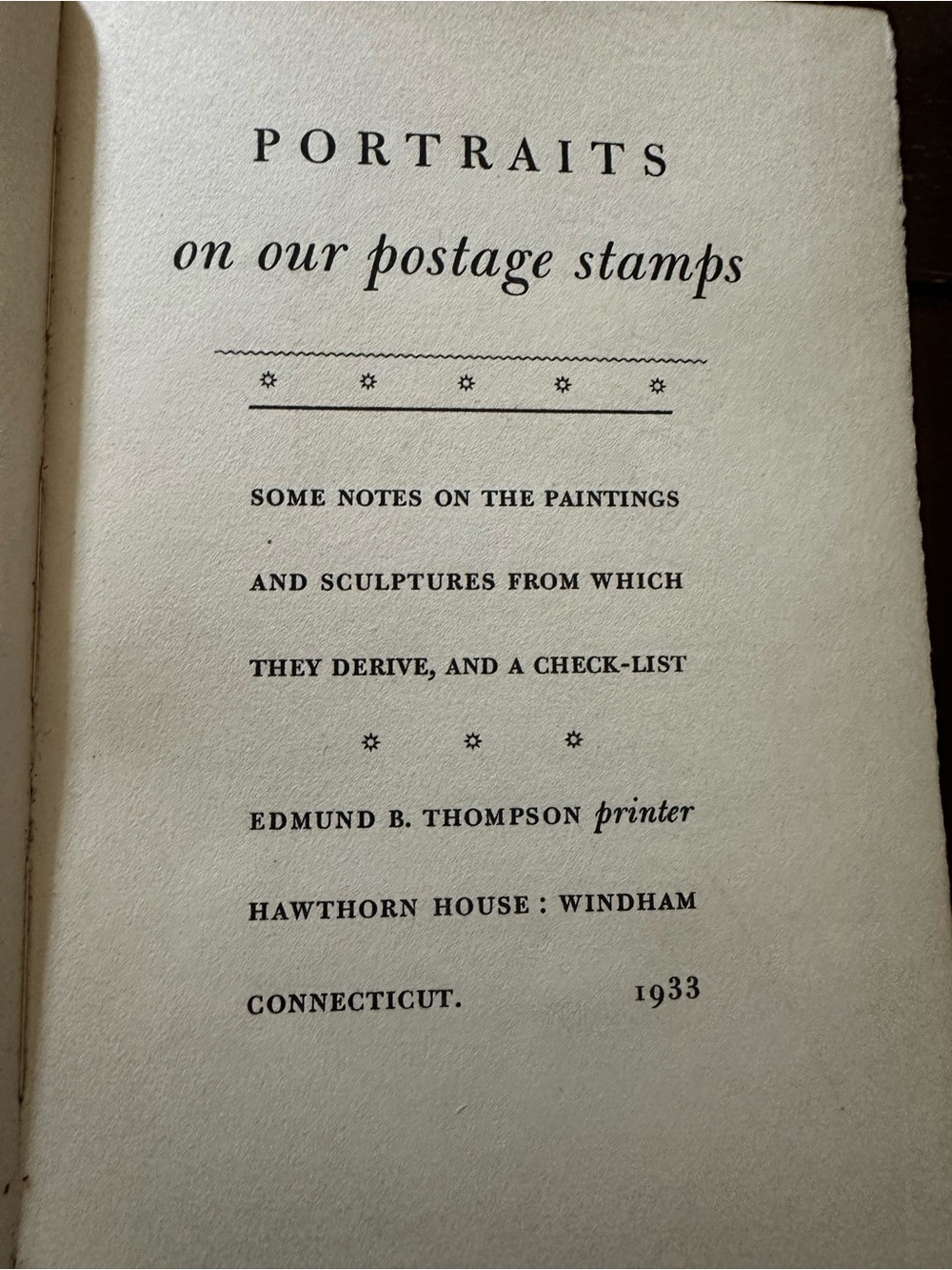 Portraits on Our Postage Stamps - Some Notes on the Paintings & Sculptures